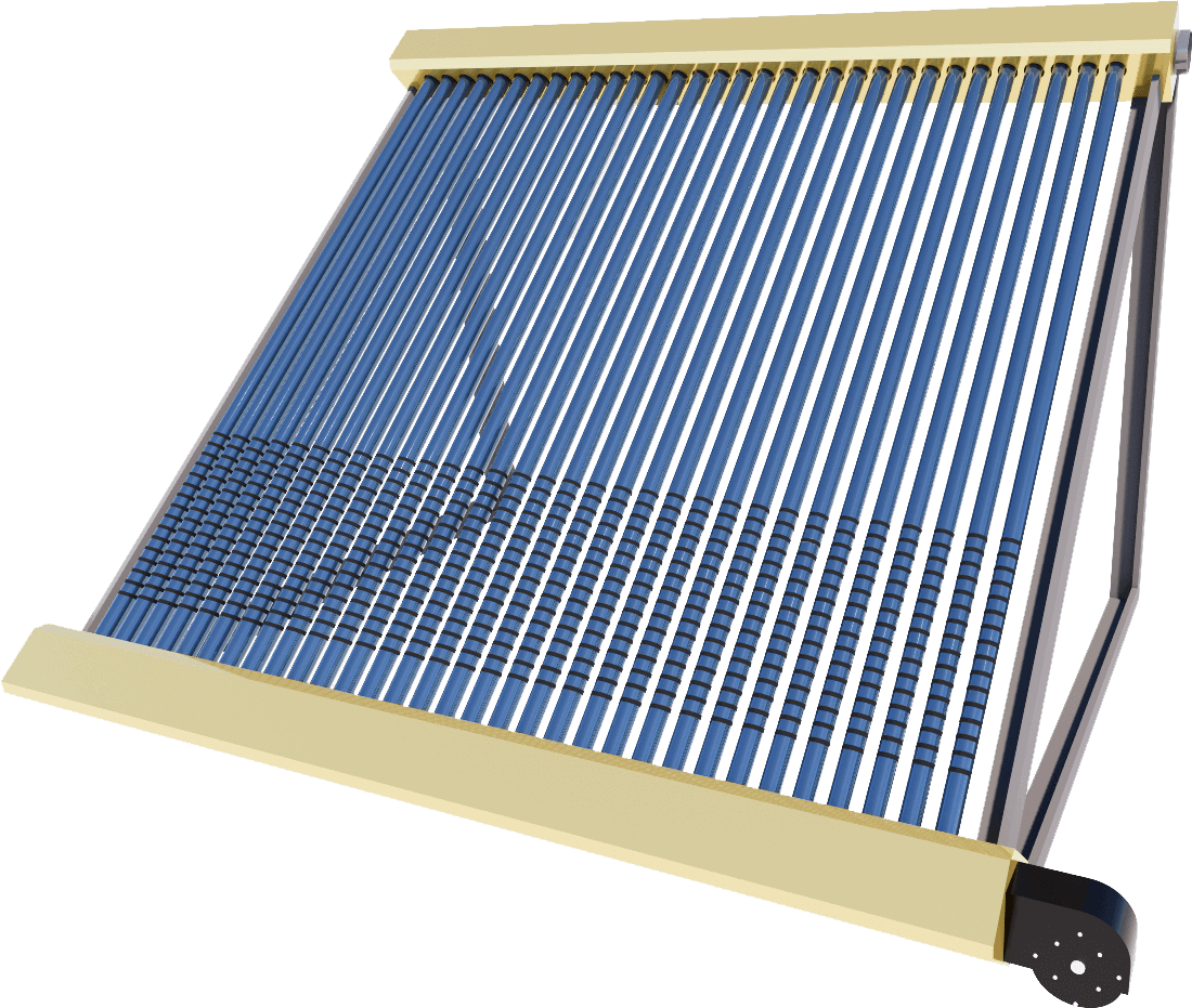 Dual-Channel Vacuum Tube Solar Air Collector