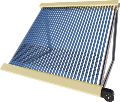 Dual-Channel Vacuum Tube Solar Air Collector