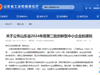 Two subsidiaries of SOLETKS Group have been selected into the "List of Innovative Small and Medium-sized Enterprises in Shandong Province