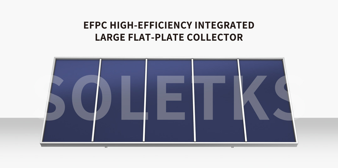 Large Sized High Performance Flat Plate Collector